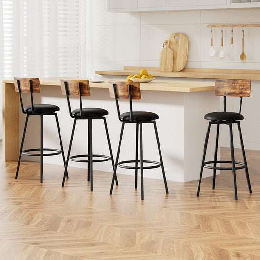 4 x Industrial Bar Stools