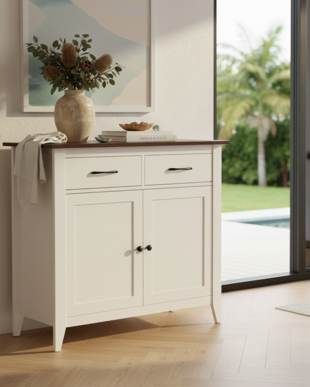 White Buffet Sideboard Storage