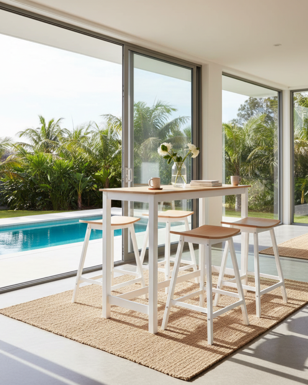 Bar Table and Stools Set