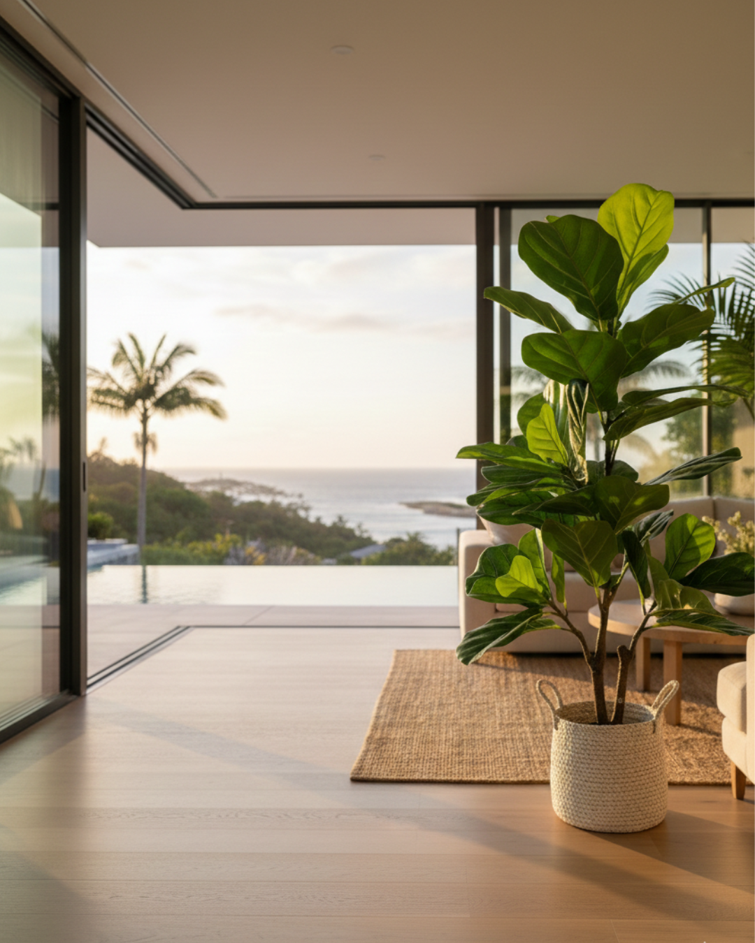 Artificial Fiddle Leaf Fig Plant - 100CM