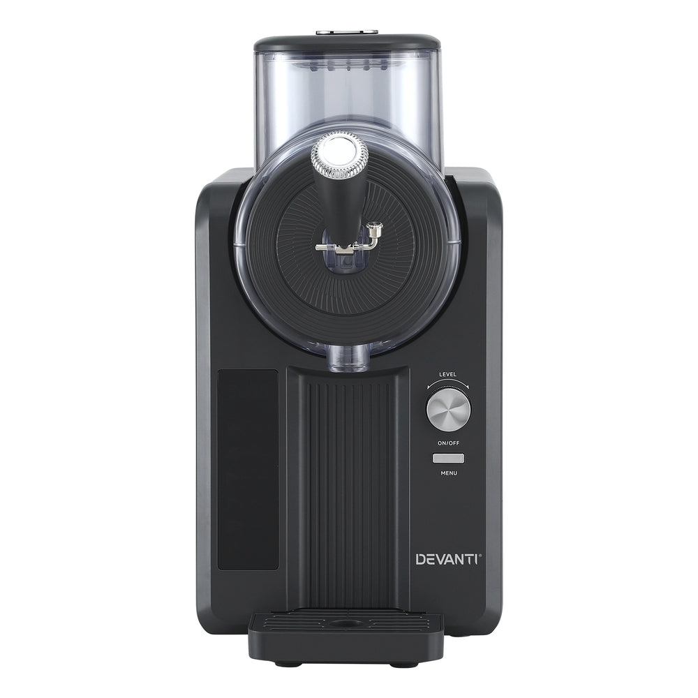Devanti 2L Slushie Machine Ice Cream Maker Frozen Smoothies Milkshakes Black