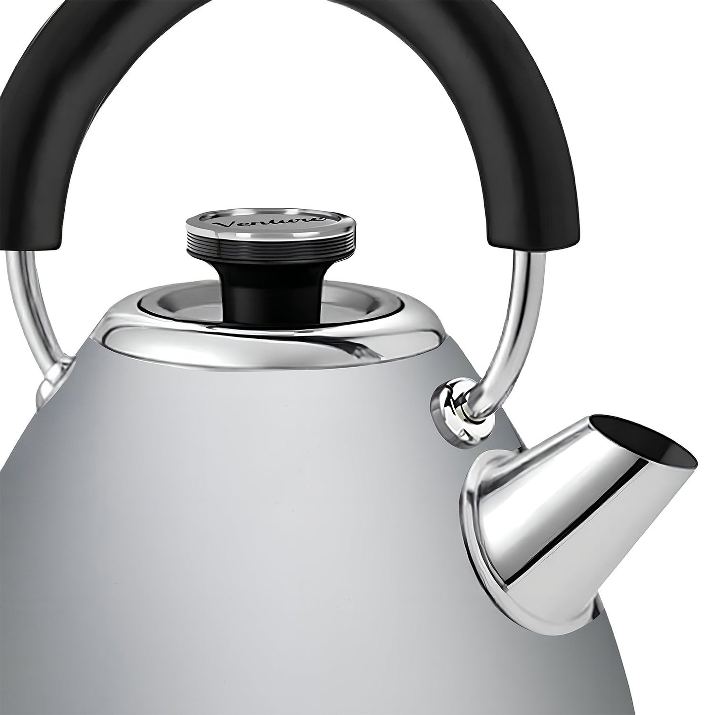 Morphy Richards 1.5L Venture Collection Pyramid Kettle in Steel Grey