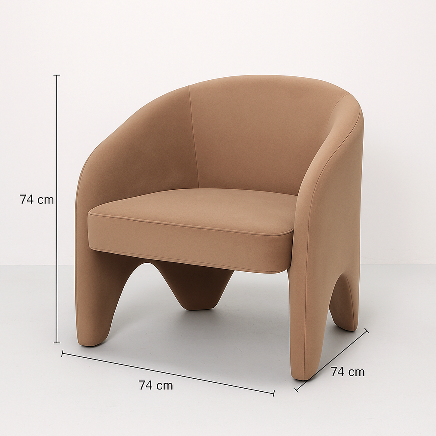 Interior Ave - Nova Sculptural Accent Chair – Velvet Chocolate